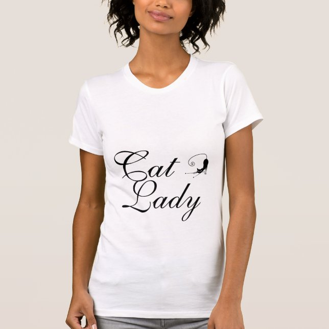 T-shirt Madame fière Customizable Shirt de chat (Devant)