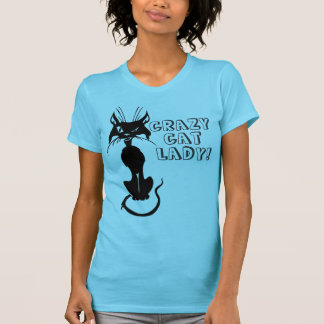 T-shirt Madame folle de chat