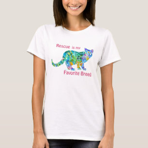 T-shirt Madame folle de chat de délivrance de chat de