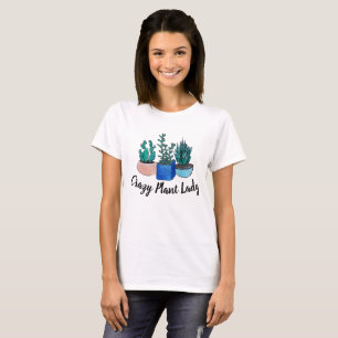 T-shirt Madame folle de plante