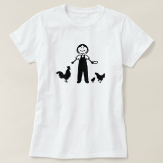 T-shirt Madame folle de poulet