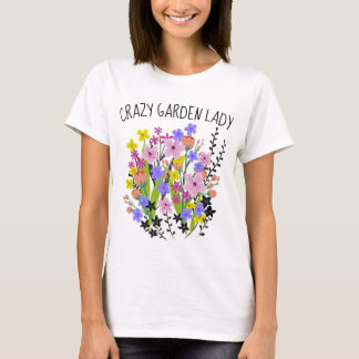 T-shirt Madame folle Shirt de jardin