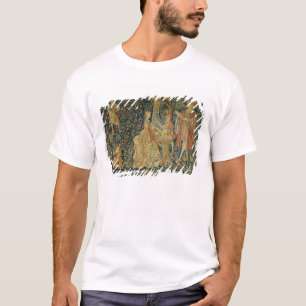 T-shirt Madame jouant l'organe portatif de