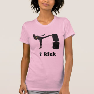 T-shirt Madame Kickboxer/moi donnent un coup de pied