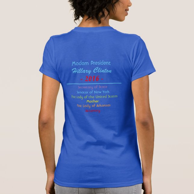 T-shirt Madame le Président le secrétaire de sénateur (Dos)