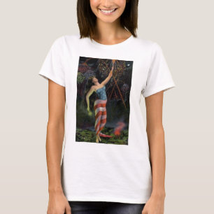 T-shirt Madame Liberty In Flag