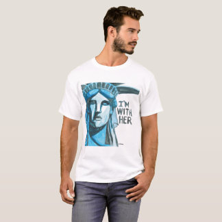 T-shirt Madame Liberty - je suis avec elle