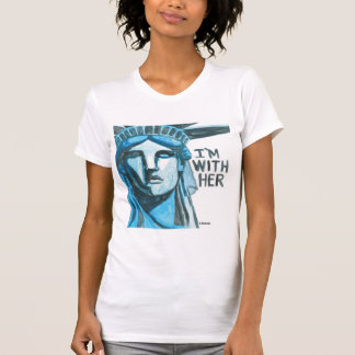 T-shirt Madame Liberty - je suis avec elle