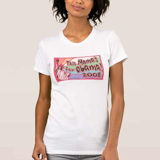 T-shirt Madame Liberty Obama maman Shirt (Devant)