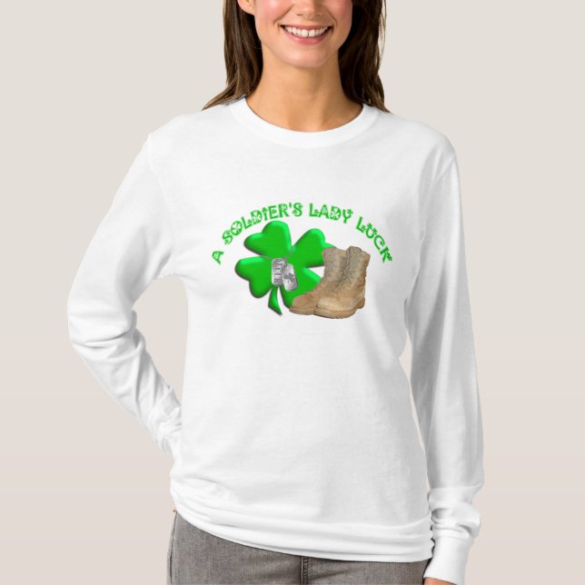 T-shirt Madame Luck d'un soldat (Devant)