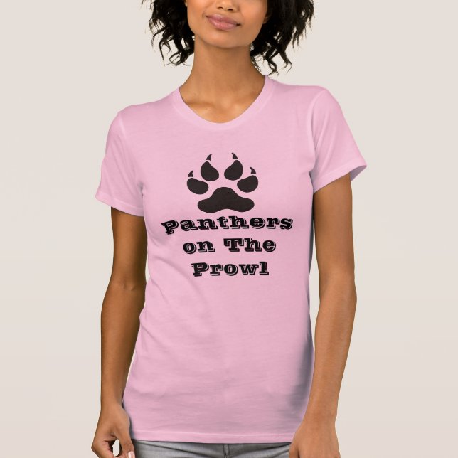 T-shirt Madame Panther On The Prowl (Devant)