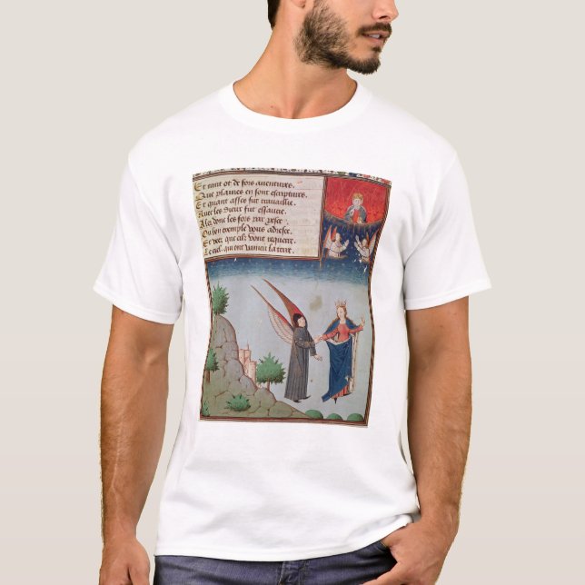T-shirt Madame Philosophy mène Boethius en vol (Devant)