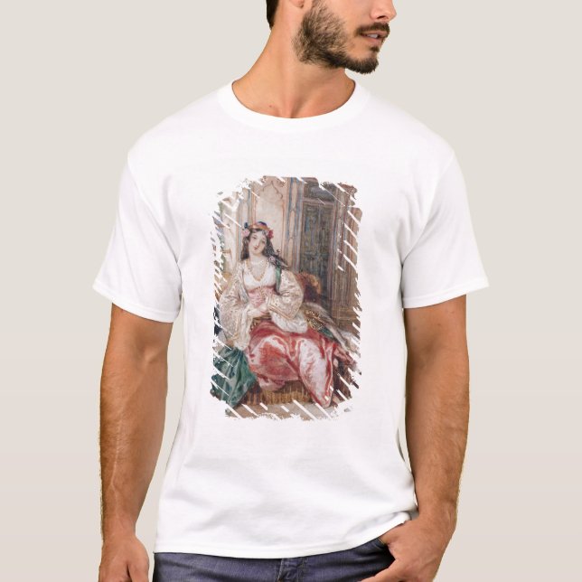 T-shirt Madame Seated dans un tabouret Turki de port (Devant)
