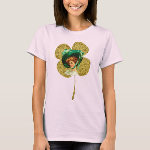 T-shirt Madame vintage Golden Clover