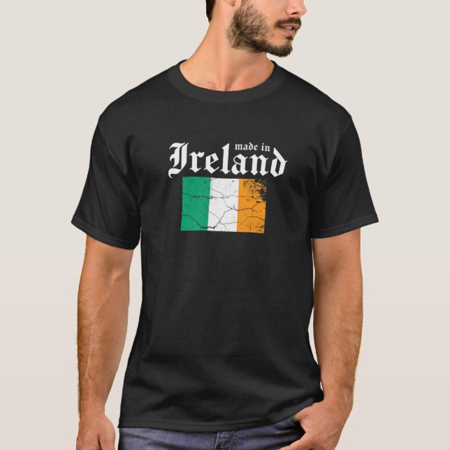 T-shirt Made In Ireland Leprechaun St Paddy Saint Patrick' (Devant)