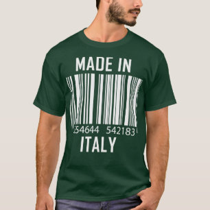 T-shirt Made In Italy Barcode Funny 1 