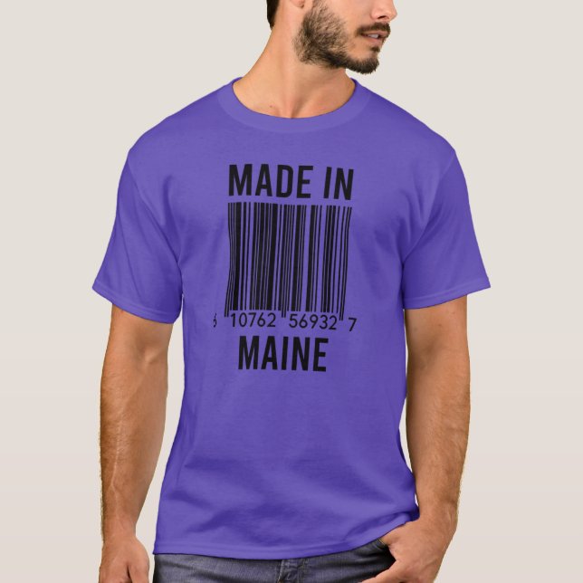 T-shirt Made In Maine Oversized (Devant)