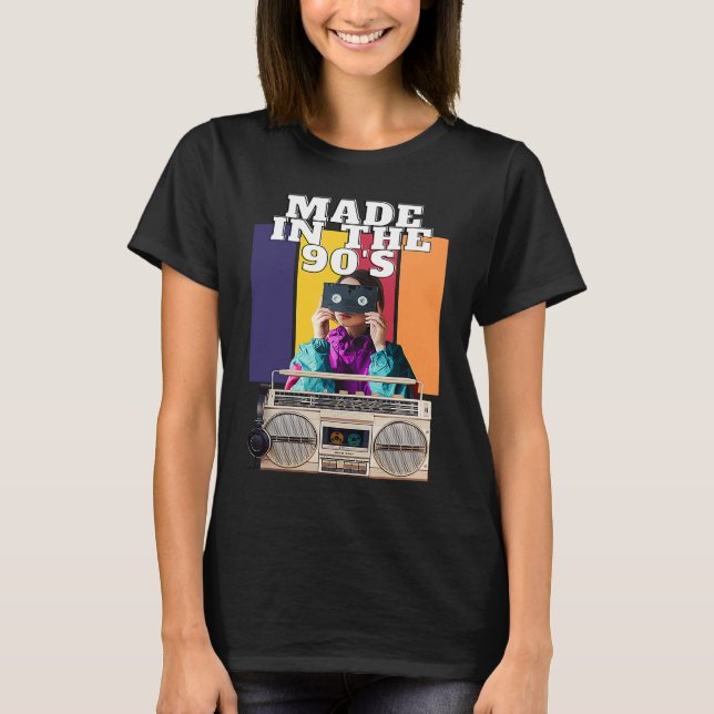 T-shirt Made In The 90's classic Retro 90s baby (Devant)