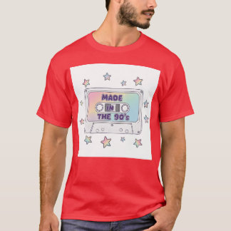T-shirt Made in the 90s Retro Cassetteape Vector friends