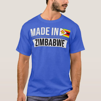 T-shirt Made In Zimbabwe Cadeau pour le Zimbabwe avec des 