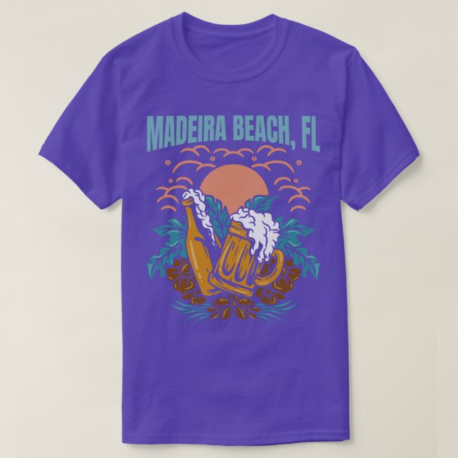 T-shirt Madeira Beach Floride Surf des plages de la côte O (Design devant)