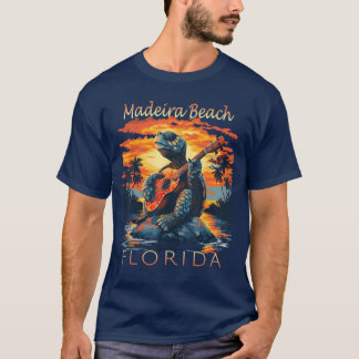 T-shirt Madeira Beach Floride Vacances Tortue pour Hommes