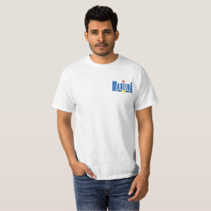 T-shirt Madeira Texte et couleurs du drapeau