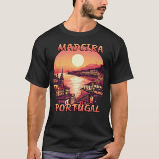 T-shirt Madère Portugal City Sunset Circulaire