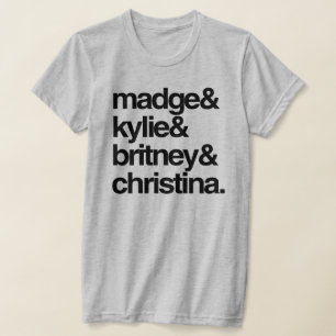 T-shirt Madge Kylie Britney et Christina