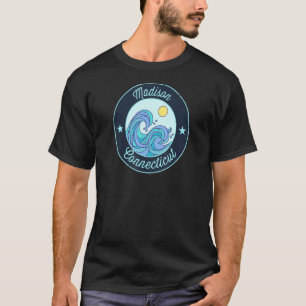 T-shirt Madison Ct Connecticut Souvenir Surfer Nautique Gr