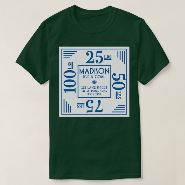 T-shirt Madison Ice Coal (Design devant)