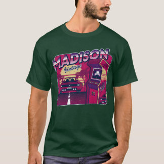 T-shirt Madison Personnalisé Vintage Joueur 80s 90s