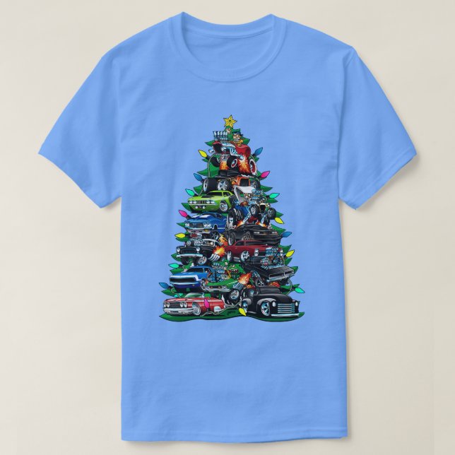 T-shirt Madness Christmas Tree Classic Muscle s et Hot Ro (Design devant)