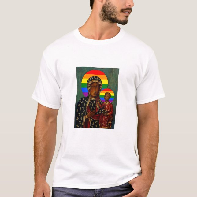 T-shirt Madonna, Baby & LGBT (Devant)