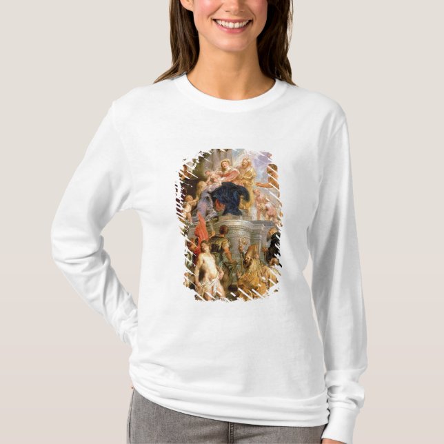 T-shirt Madonna couronné avec l'enfant (Devant)