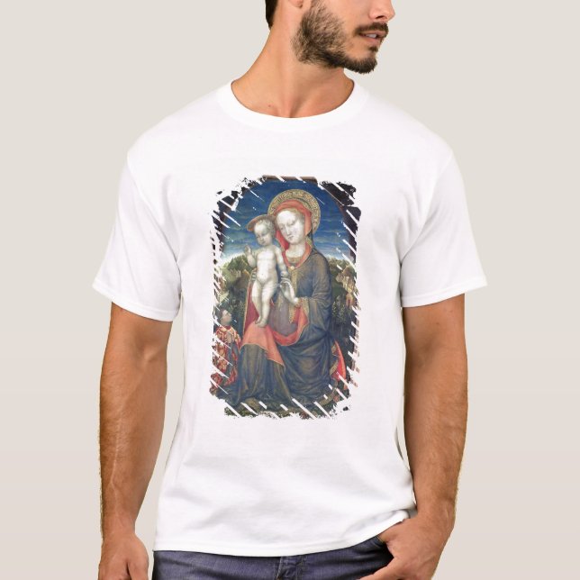 T-shirt Madonna de l'humilité adoré par Leonello d'Este (Devant)