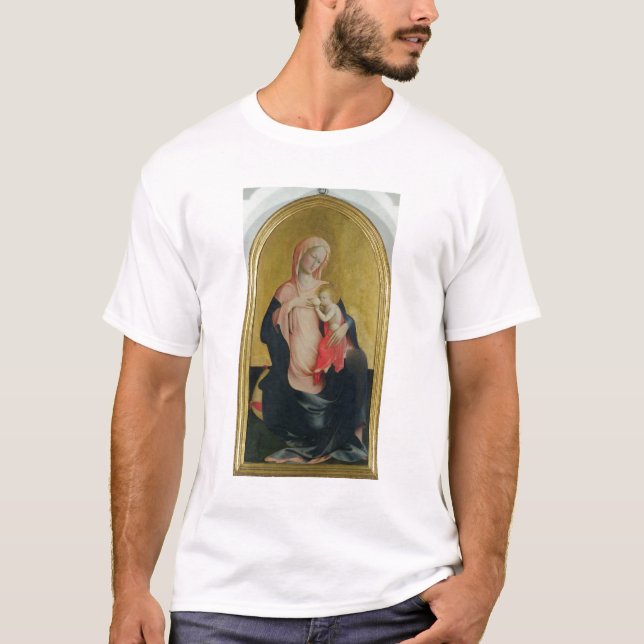 T-shirt Madonna de l'humilité, c.1410 (tempera sur le (Devant)