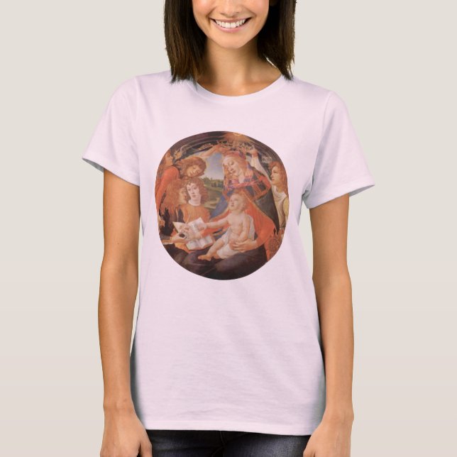 T-shirt Madonna du Magnificat par Sandro Botticelli (Devant)