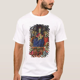 T-shirt Madonna et enfant avec des solides solubles.