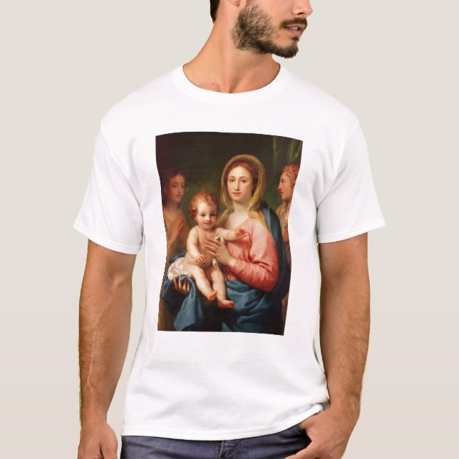 T-shirt Madonna et enfant avec deux anges, 1770-73 (Devant)