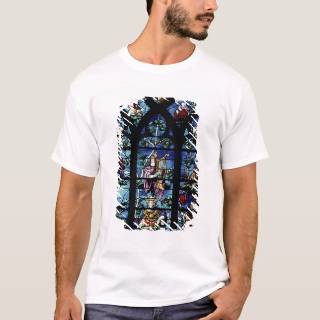 T-shirt Madonna et enfant avec les anges et le reflec de (Devant)