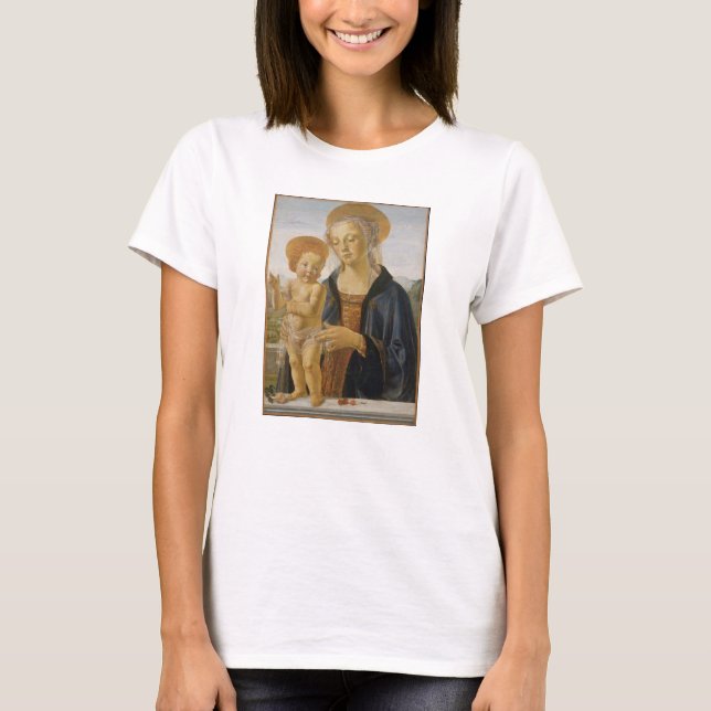 T-shirt Madonna et enfant, circa 1470 (Devant)
