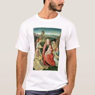 T-shirt Madonna et enfant entourés par des anges