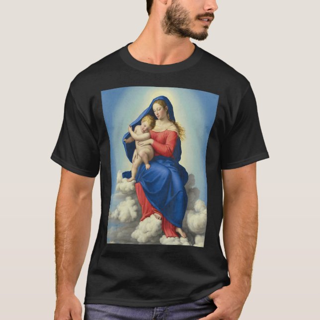 T-shirt Madonna Et Enfant Religieux (Devant)
