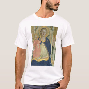 T-shirt Madonna et l'enfant couronnés avec des saints,