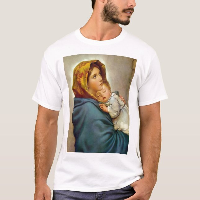 T-shirt Madonna et l'enfant Roberto Ferruzzi Madonnina Mar (Devant)