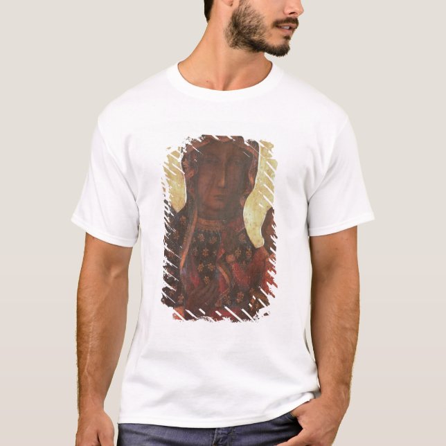 T-shirt Madonna noir de Jasna Gora (Devant)
