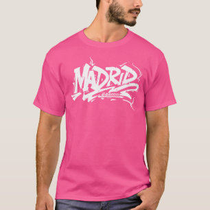 T-shirt Madrid City Graffiti Street Art Handstyle Espagne