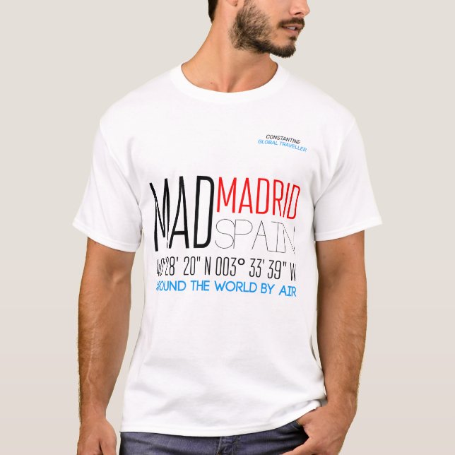 T-shirt Madrid, Espagne (Devant)