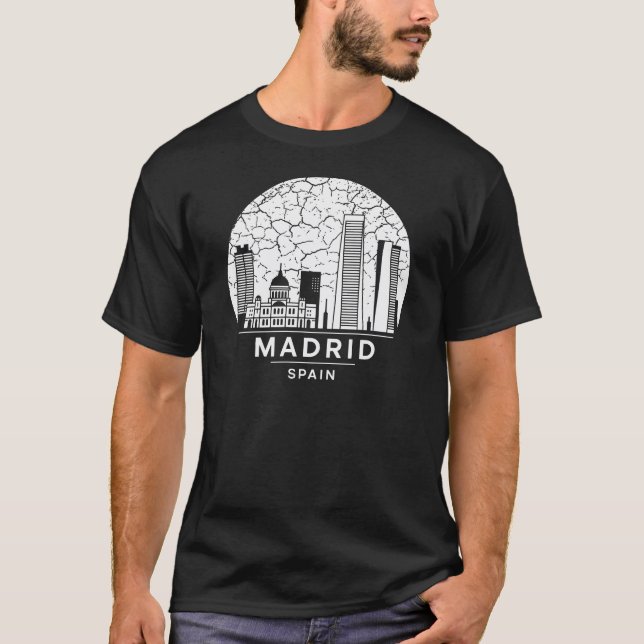 T-shirt Madrid Espagne (Devant)